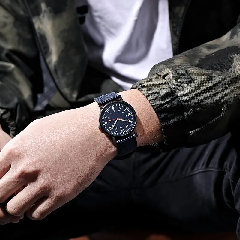 Montre Quartz Étanche Grand Cadran Homme — Mode 2023 Bracelet