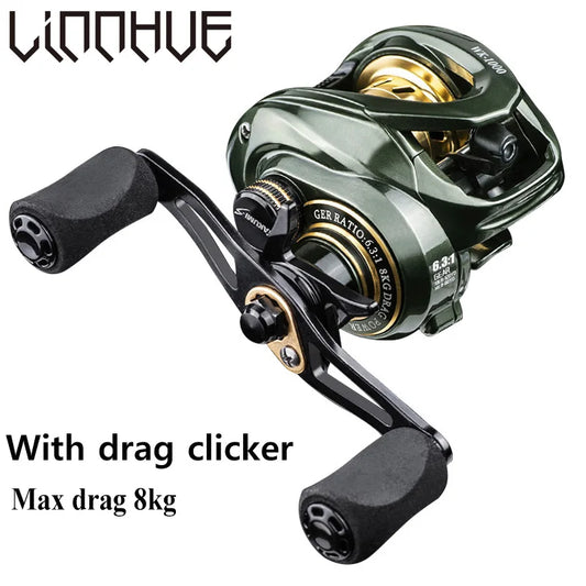 LINNHUE Baitcasting moulinet de pêche Micro poisson WK1000 moulinet traînée maximale 8kg rapport de vitesse 7.2:1 moulinet de pêche marchandises accessoire