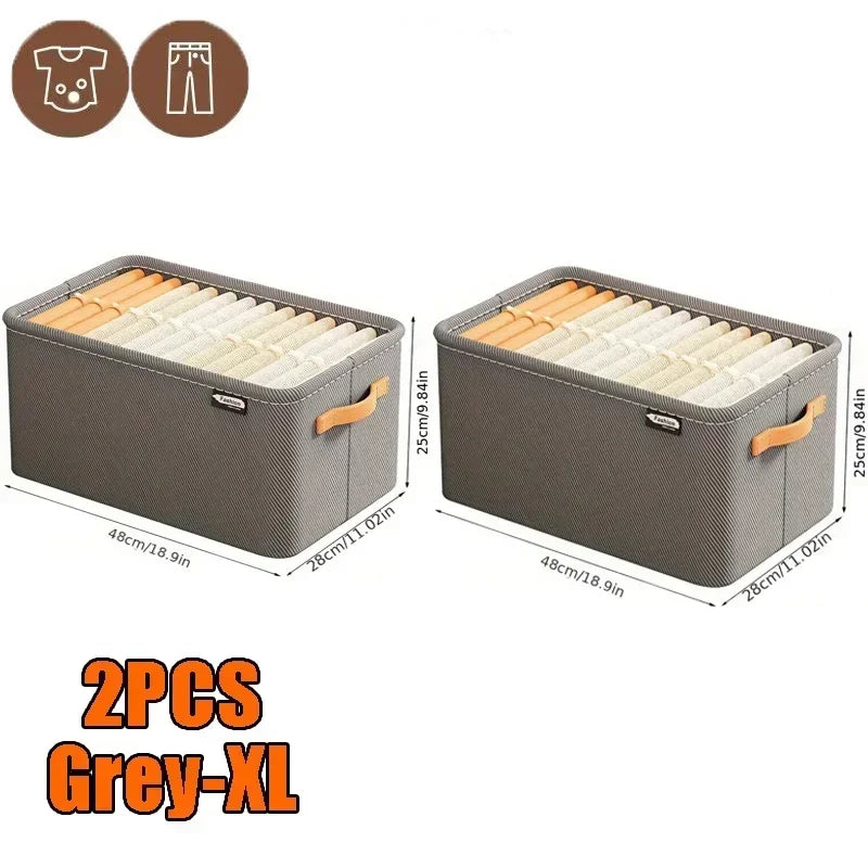 Boite de Rangement Garde-Robe Pliable — Organisateur Vêtements & Linge