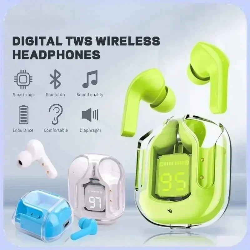 Bluetooth 5.2 T2 Wireless Earbuds – Low Latency Gaming Earphones, Perfect for Smartphones, Music, and Sports