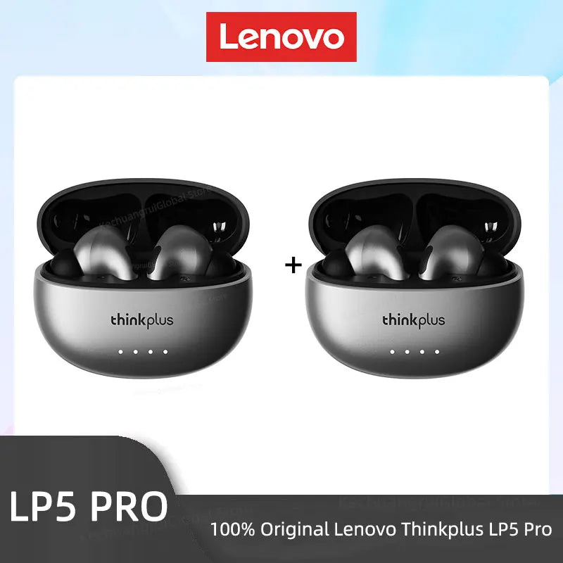 Lenovo-Auriculares inalámbricos LP5 PRO, Bluetooth 5.4, TWS, sonido HiFi, auriculares para juegos, cascos deportivos LP5Pro, batería de larga duración con micrófono 2025