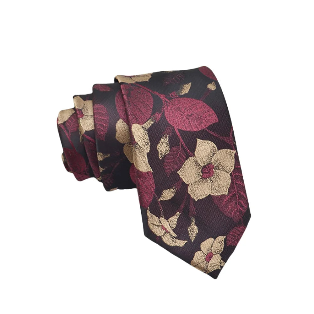 High Quality Men's Jacquard Floral Dot 8cm Tie Accessories Daily Wear Shirt Suit Tie Wedding Party Gifts Tie