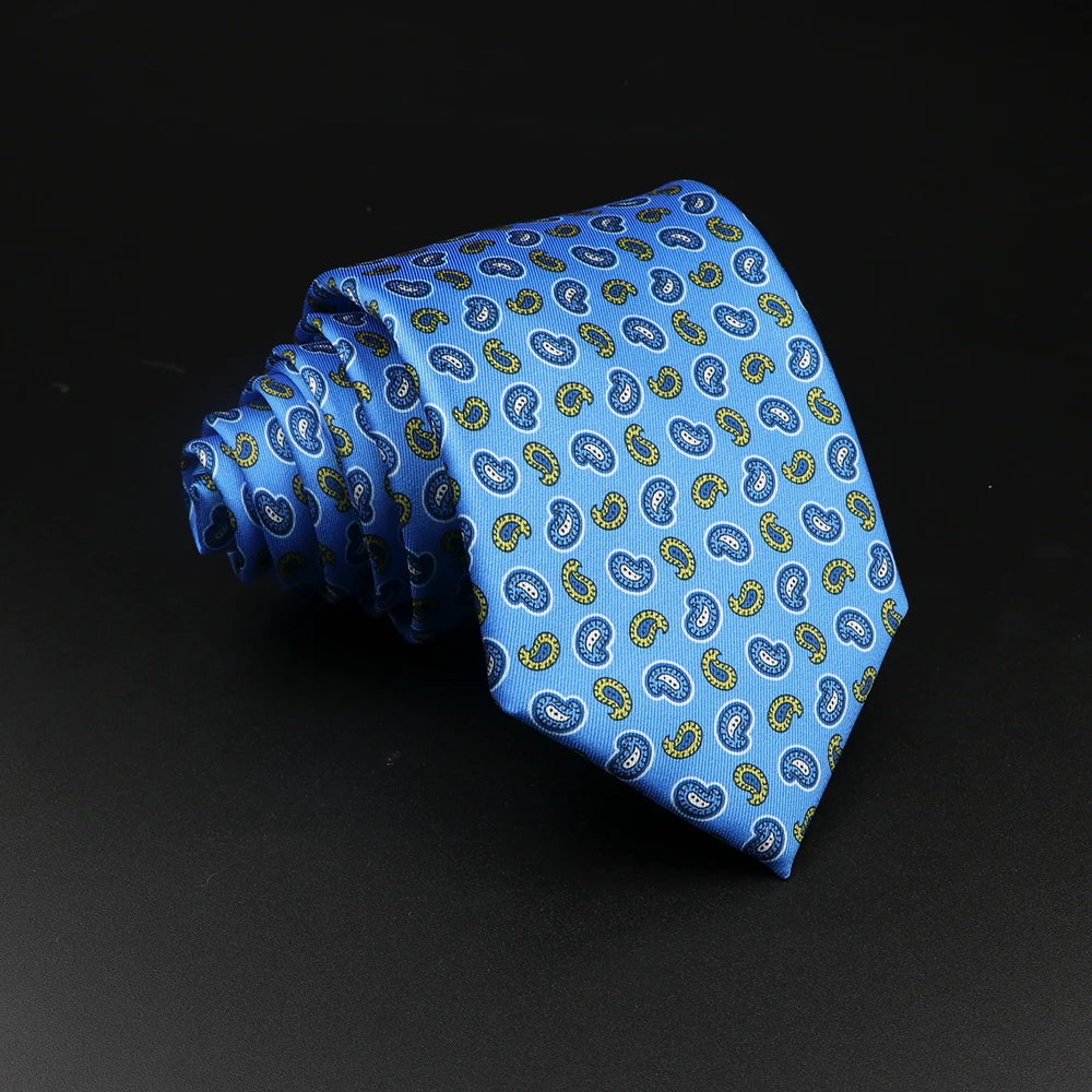 51 Estilos hombres corbatas de seda Jacquard a rayas a cuadros corbata floral accesorios uso diario camisa traje corbata regalo de fiesta de boda