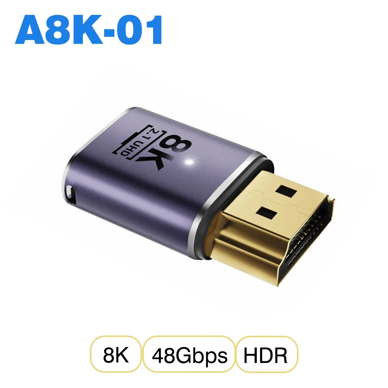 Mini/Micro HDMI to HDMI 2.1 48Gbps 8K60HZ 4K120HZ Converter for Projector HDTV PS4 PS5 Laptop