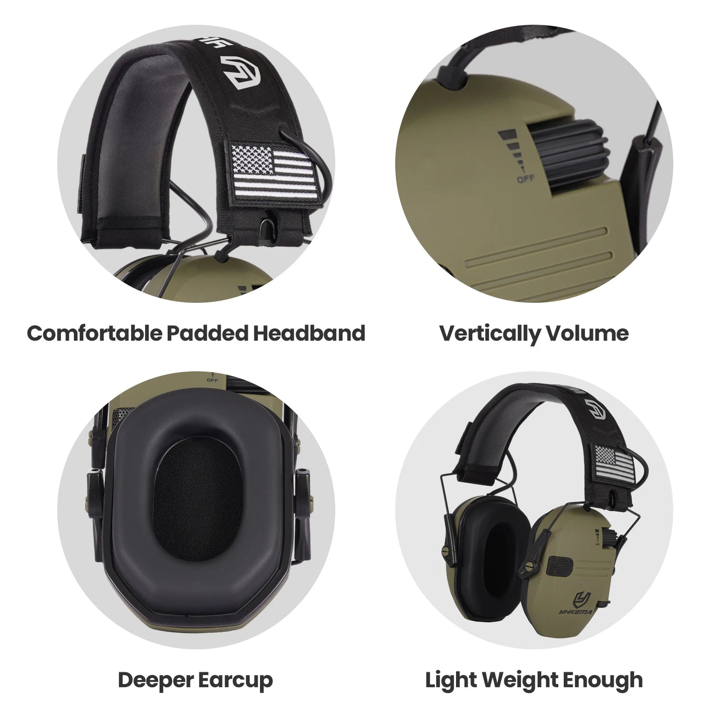 Casque de Protection de sécurité tactique pour Sports de plein air, 23db, Anti-bruit, Impact, Amplification du son, oreille de chasse