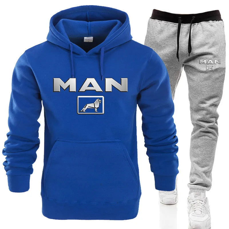 Ensemble Sweat À Capuche Pantalon Jogging Homme — Survêtement Sport 2 Pièces 2024