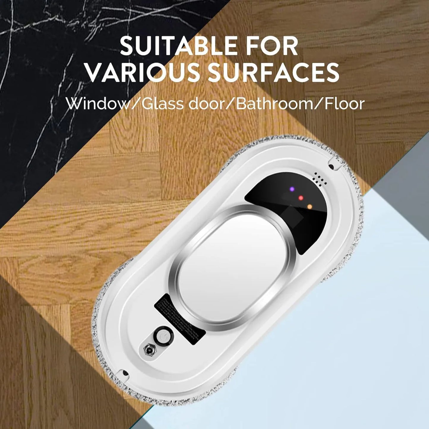Robot nettoyeur de vitres intelligent — aspirateur, électrique, télécommande, maison