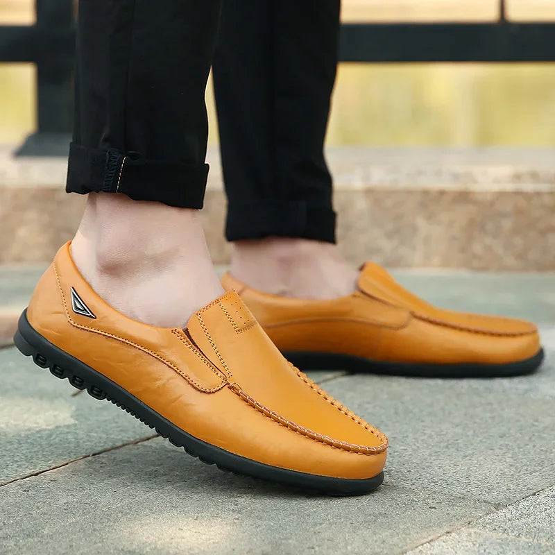 Chaussures en Cuir Véritable Homme — Élégance & Style Premium