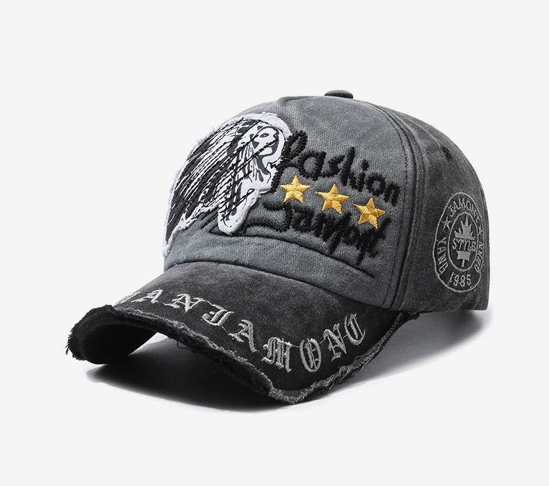 Quatre saisons nouvelle casquette de Baseball rétro en détresse décontracté Sports de plein air chapeau printemps et automne chapeau de soleil lettre broderie casquette hommes
