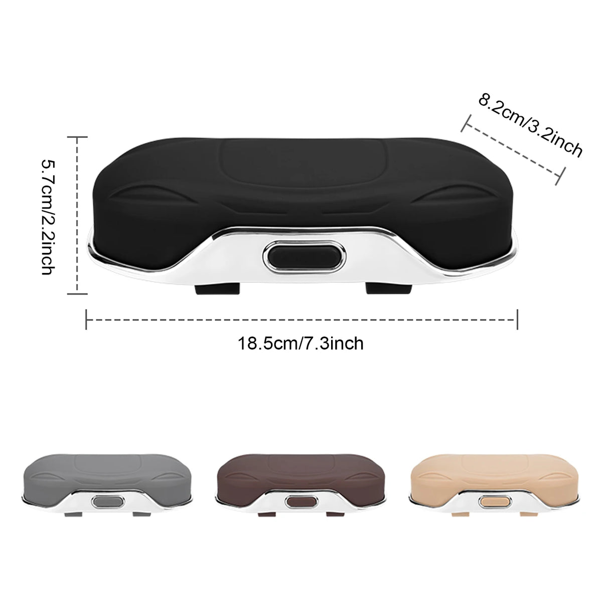 Porte-lunettes de soleil pour voiture, boîte à lunettes de voiture, pare-soleil, boîte de rangement en ABS, anti-rayures, protection des lunettes, accessoires intérieurs de voiture