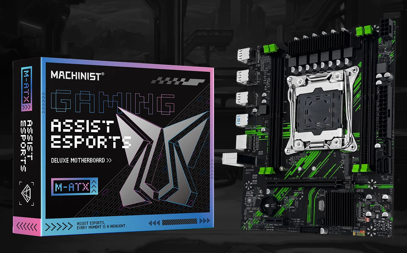 Carte mère MACHINIST X99 X99 PR9, prise en charge TPM2.0 LGA 2011-3, processeur Intel Xeon E5 V3 et V4, RAM DDR4, SATA/NVME M.2, emplacement USB3.0