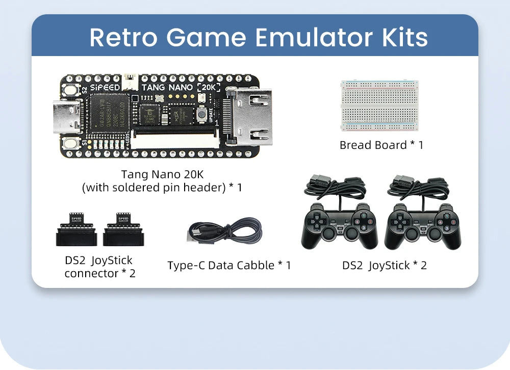 Carte de développement FPGA Sipeed Tang Nano 20K, lecteur de jeu rétro RISCV Linux