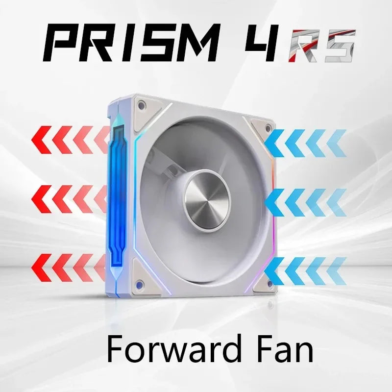 PRISM 4 RS ventilateur de boîtier d'ordinateur 12 cm ARGB 4 broches ventilateur de refroidissement silencieux 12 V grand Volume d'air 800-1600 tr/min