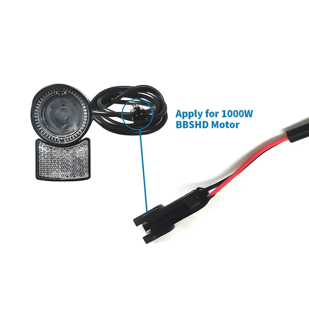 6V LED Scooter Headlight for BBS01B BBS02B BBSHD Mid Drive Motor Conversion Kit, Waterproof Front Light for Scooter