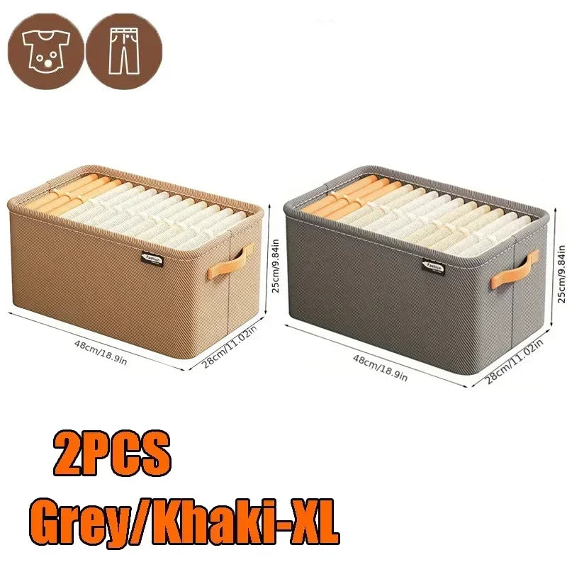 Boite de Rangement Garde-Robe Pliable — Organisateur Vêtements & Linge