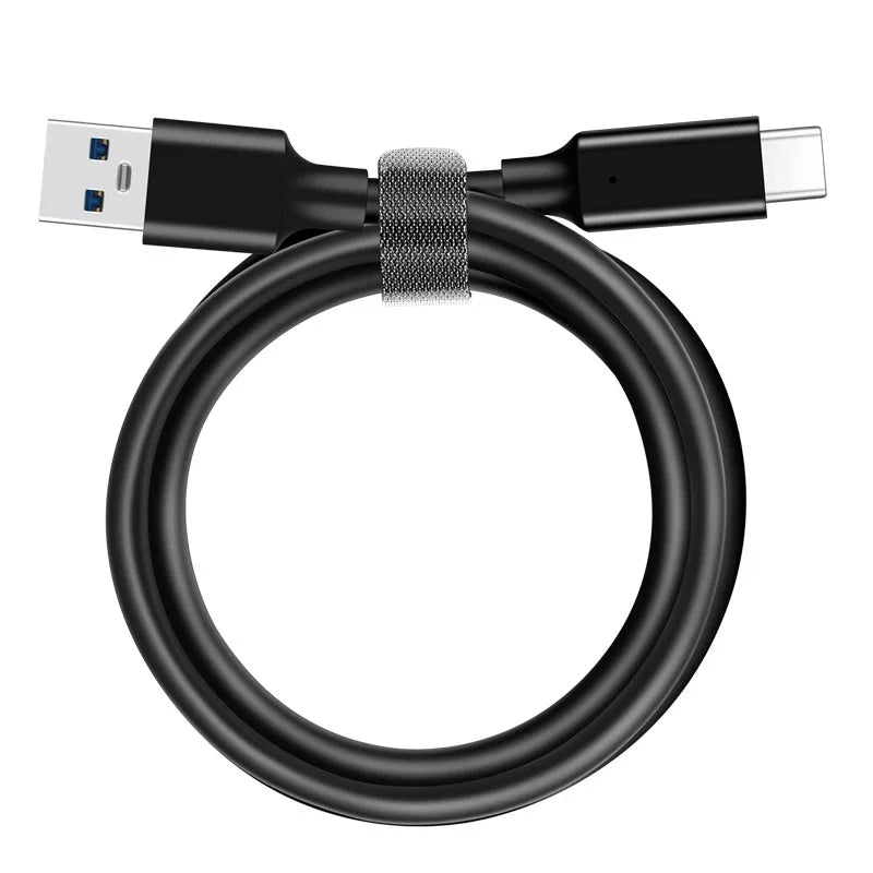 Câble USB3.2 10Gbps USB Type A vers USB C 3.1/3.2 Gen2 câble de transfert de données USB C SSD câble de disque dur 3A 60W QC 3.0 charge rapide