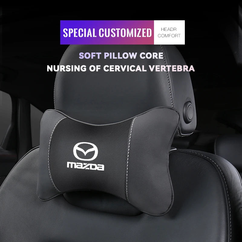 Car Seat Neck Pillow, Car Seat Headrest Accessories for Mazda 3 6 CX5 2 CX3 CX9 MX5 RX8 Axela Demio Atenza