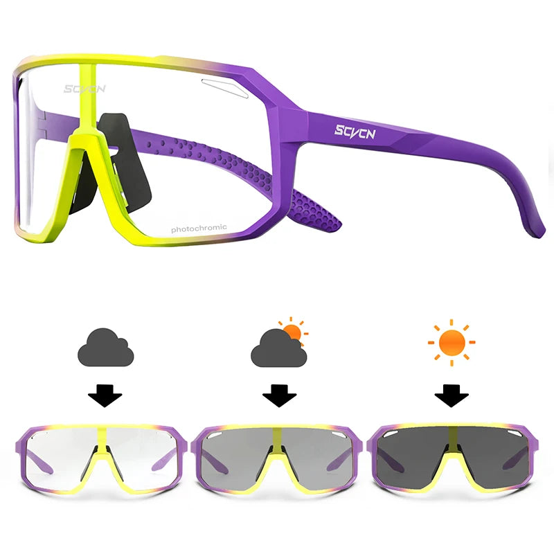 Lunettes de Cyclisme VTT UV400 — Course Conduite Sports Extérieur Homme Femme