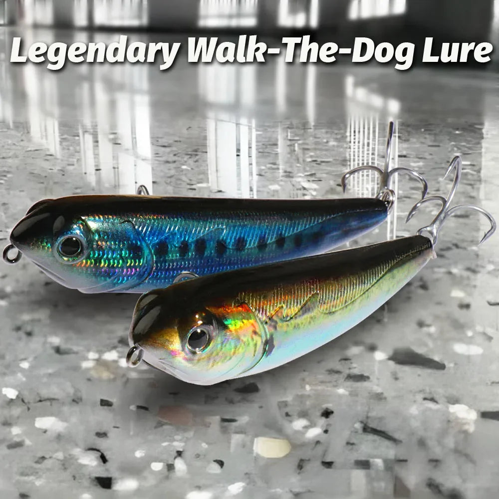 Marcher le chien Topwater leurre de pêche 15g 11 cm flottant crayon appât 3D Swimbait crochet Popper Pesca Wobbler vairon équipement manivelle