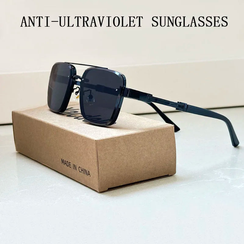 Lunettes de soleil carrées pour hommes et femmes — vintage, mode, rétro, 2025 (v3)