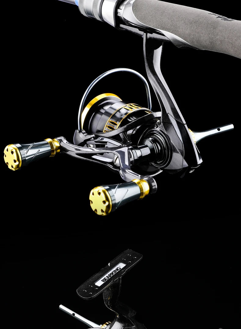 BEARKING RS Athena 5.2:1 roue rotative 6 + 1BB bouche inclinée tasse peu profonde Double bras oscillant tige d'équilibre roue rotative universelle