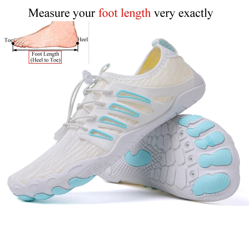 Chaussures d'eau de plage pour hommes et femmes, nu-pieds, natation dans la mer, sports aquatiques