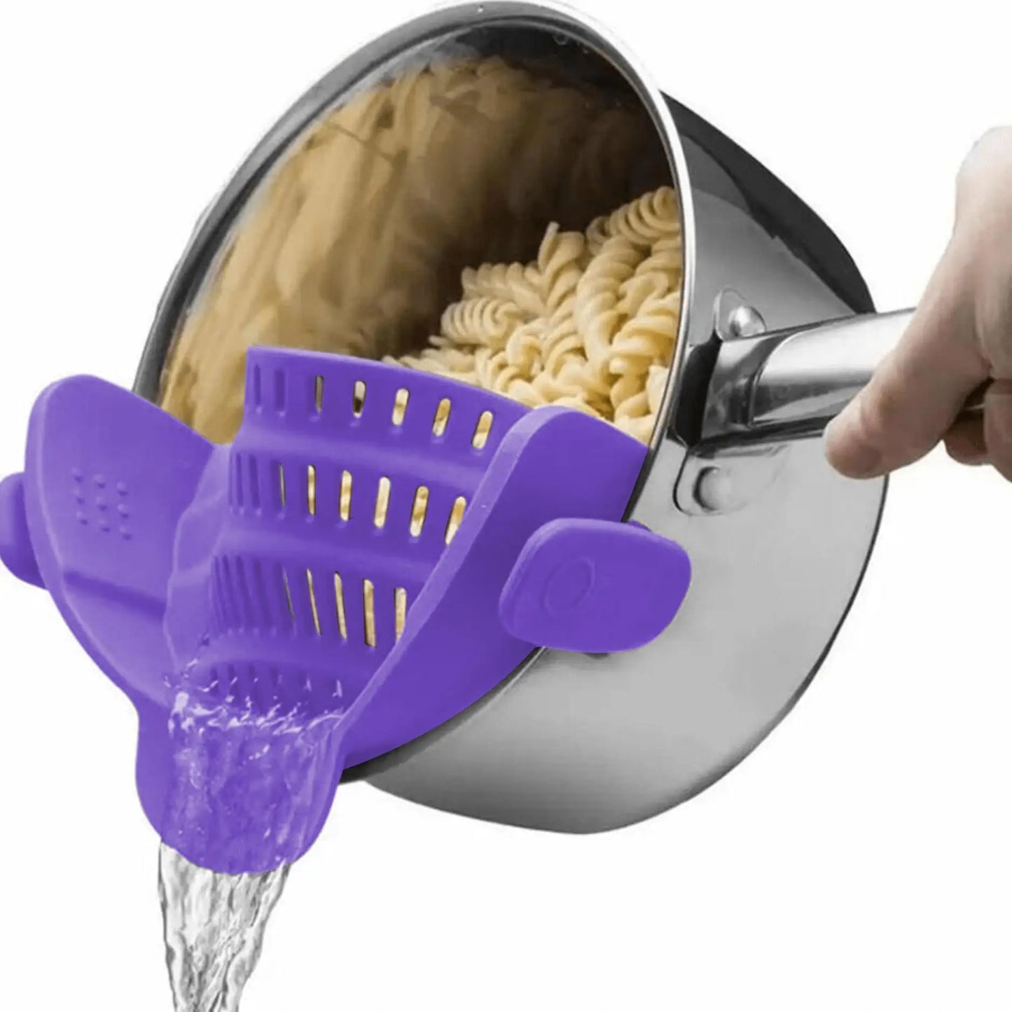 1 pièce, passoire, passoire à casseroles, passoire à Clip réglable pour casseroles et bols, passoire à casseroles de cuisine