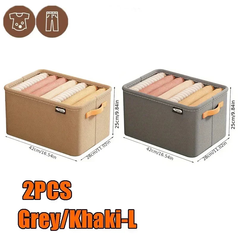 Boite de Rangement Garde-Robe Pliable — Organisateur Vêtements & Linge