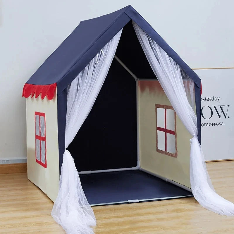 Tente tipi portable pour enfants, maison de jeu pour bébé, rose, bleu, jouet intérieur et extérieur, maison de princesse