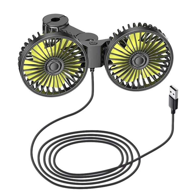 3-speed car rear seat fan, USB air freshener, air conditioner, car cooler