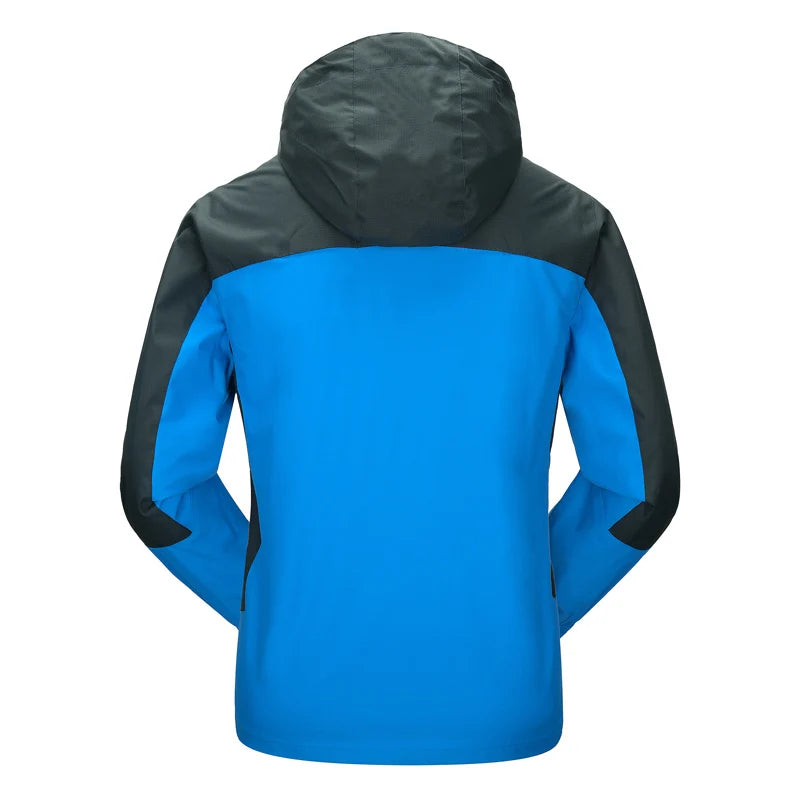 TRVLWEGO Camping randonnée veste hommes automne Sports de plein air manteaux escalade Trekking coupe-vent voyage imperméable vestes noir