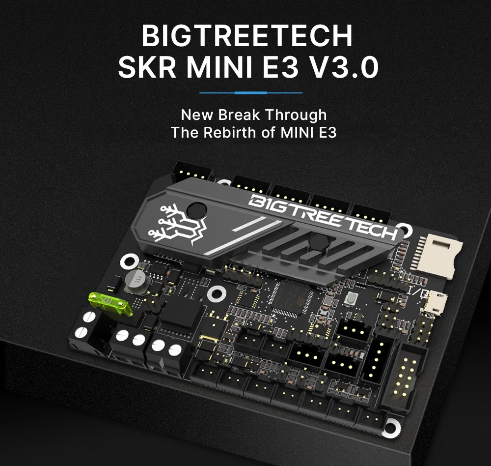 BIGTREETECH BTT SKR Mini E3 V3.0 carte mère avec TMC2209 UART VS SKR 2 carte mère d'imprimante 3D pour Ender 3 Ender 5 Pro CR 10