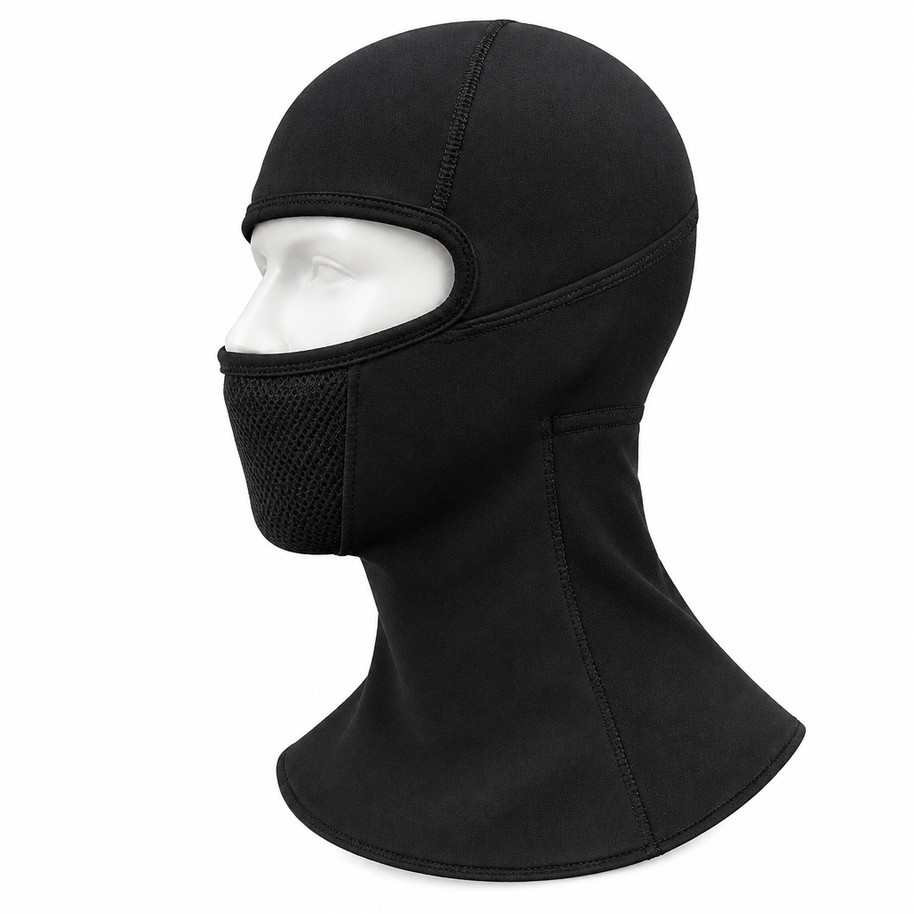 Cagoule noire profil