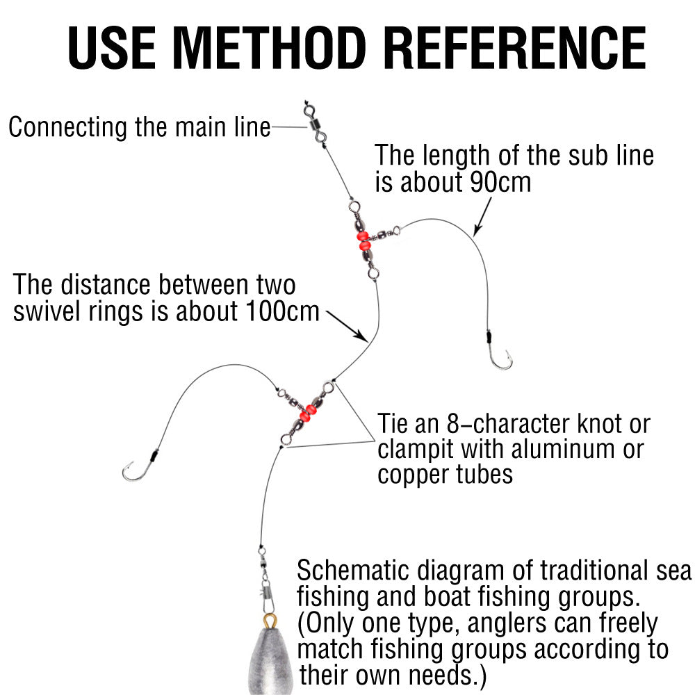 Connecteur de Pêche à Trois Voies — Raccord Ligne Multifonction