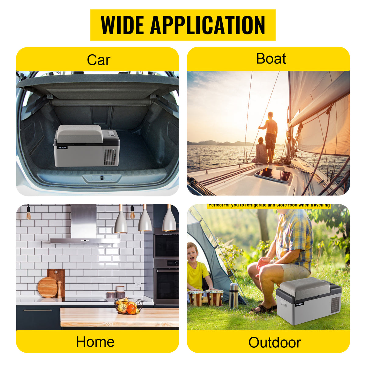 Glacière Électrique Voiture 15/20 L — Compresseur Portable, Contrôle App, Camping & Voyage